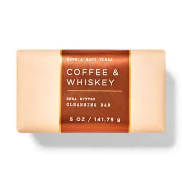 Bundle Bath & Body Works Coffee & Whiskey Shea Butter Cleansing Bar& Hand Cream - Picture 1 of 5